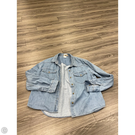 Jacket Denim By Kut In Blue, Size: L