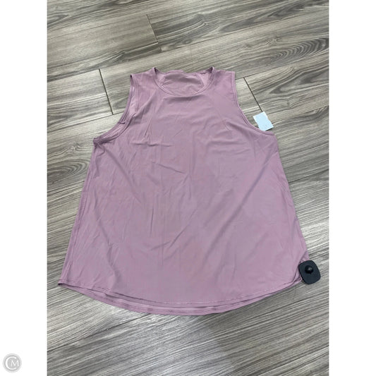 Athletic Tank Top By Lululemon In Purple, Size: M