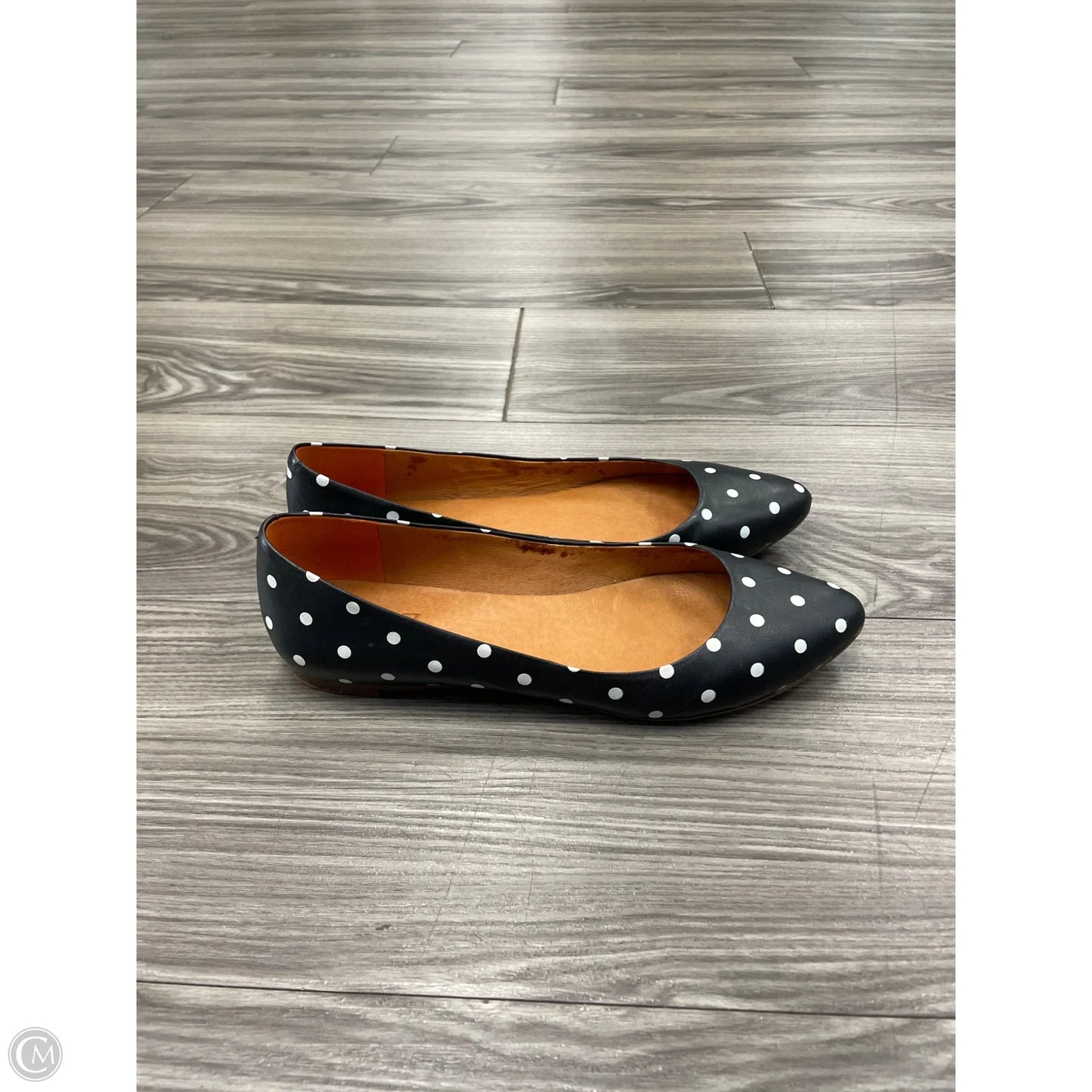 Shoes Flats By Clothes Mentor In Polkadot Pattern, Size: 8