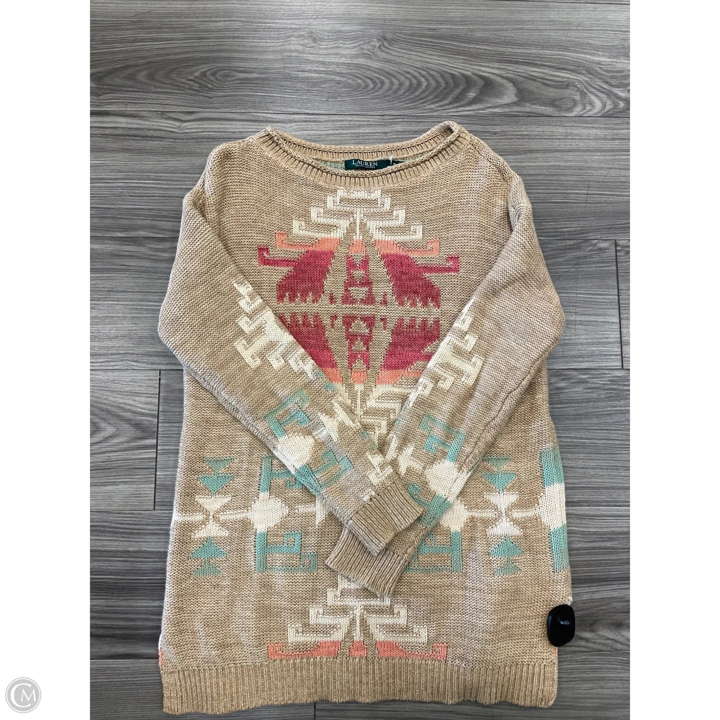 Sweater By Ralph Lauren In Tan, Size: M