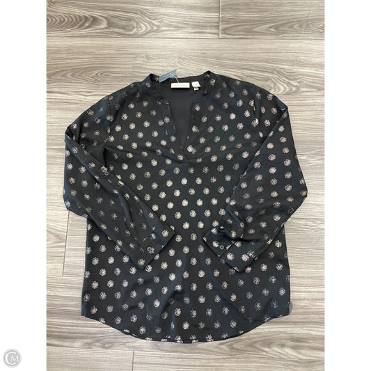 Top Long Sleeve By Chicos In Black, Size: 2x