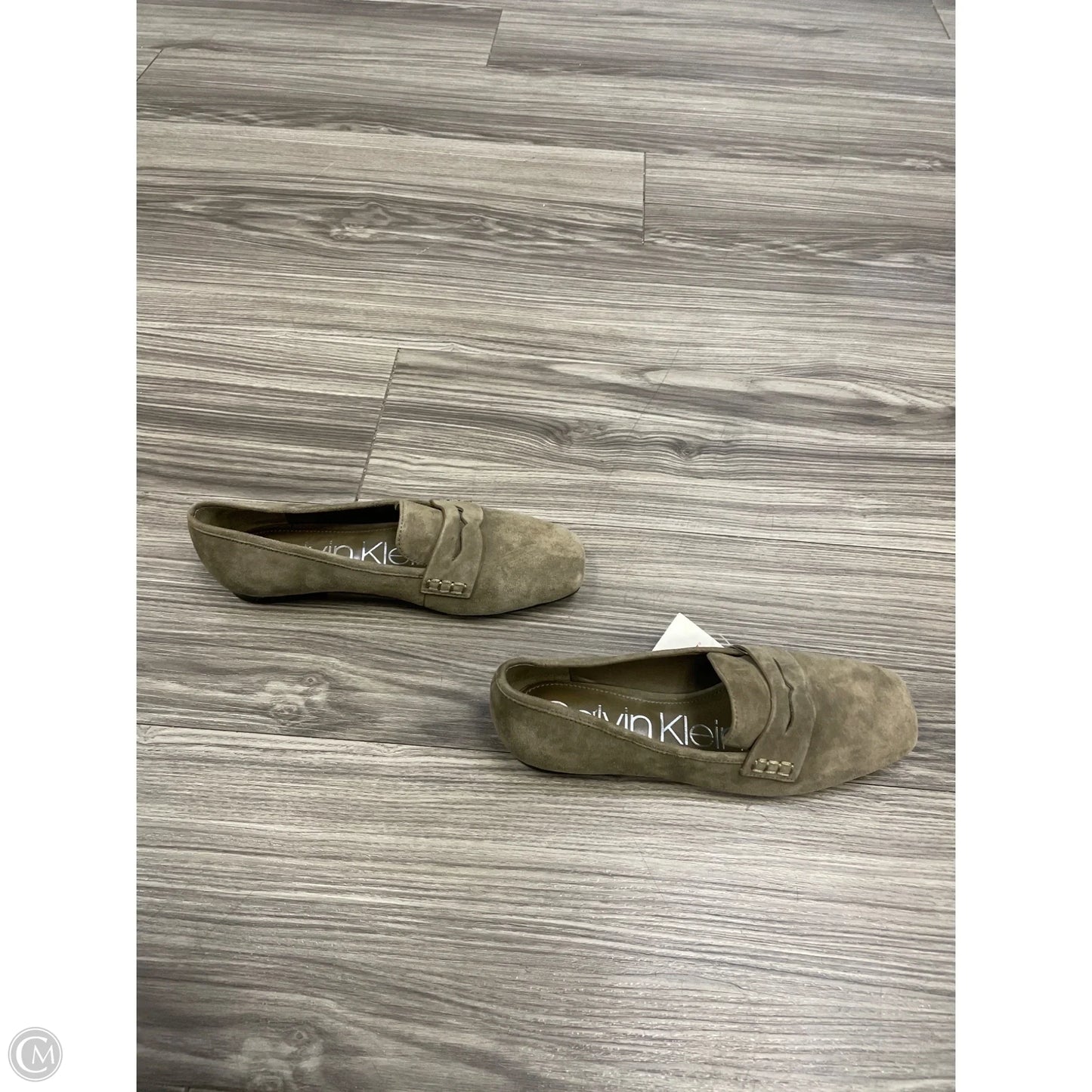Shoes Flats By Calvin Klein In Grey, Size: 6