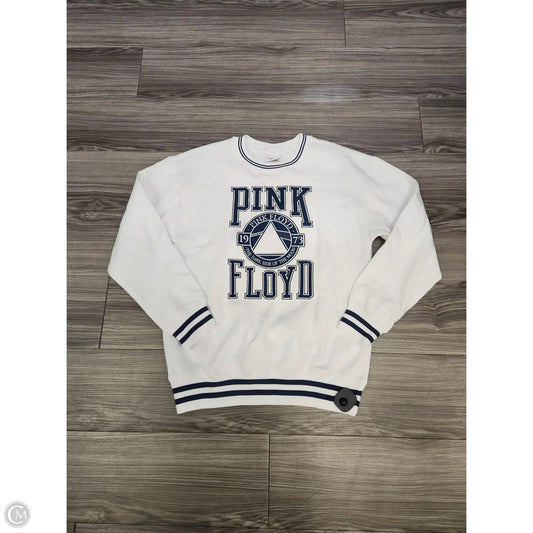 Sweatshirt Crewneck By Clothes Mentor In White, Size: M