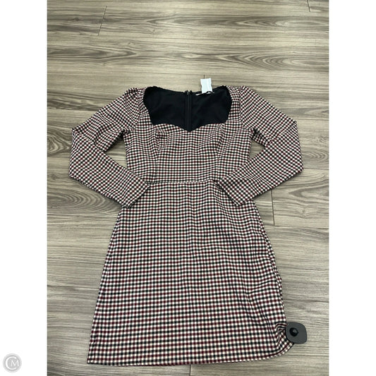 Dress Casual Midi By Abercrombie And Fitch In Plaid Pattern, Size: Xs