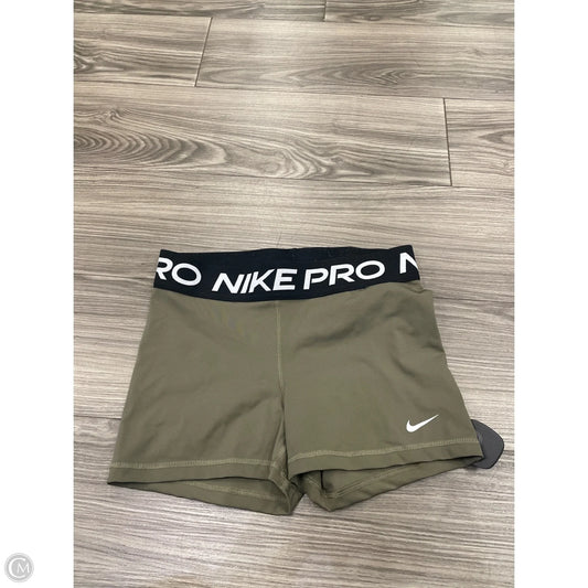 Athletic Shorts By Nike In Green, Size: S