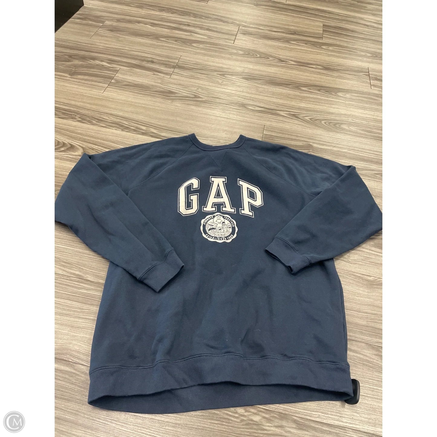 Sweatshirt Crewneck By Gap In Blue, Size: Xl