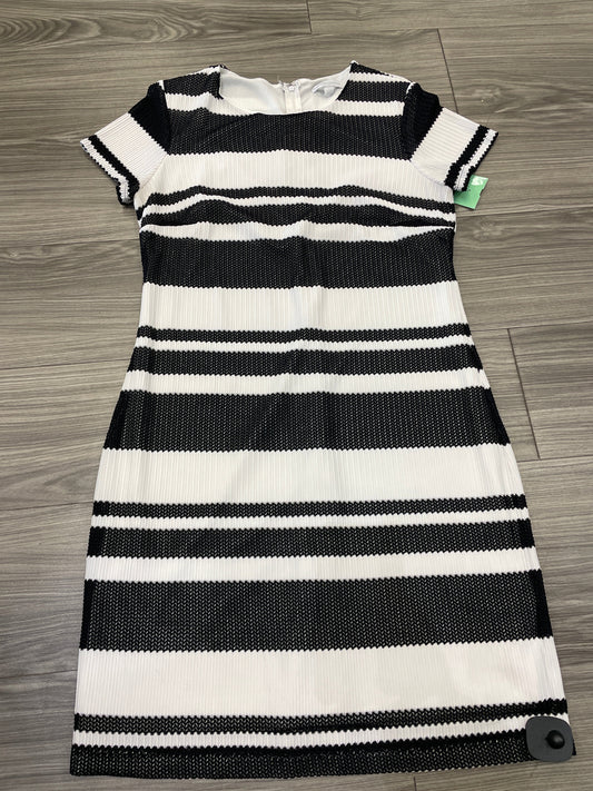 Black & White Dress Casual Midi Clothes Mentor, Size M