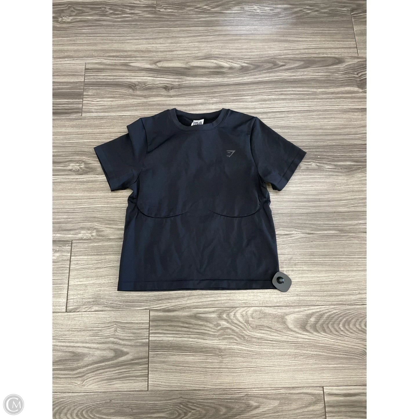 Athletic Top Short Sleeve By Gym Shark In Black, Size: Xl