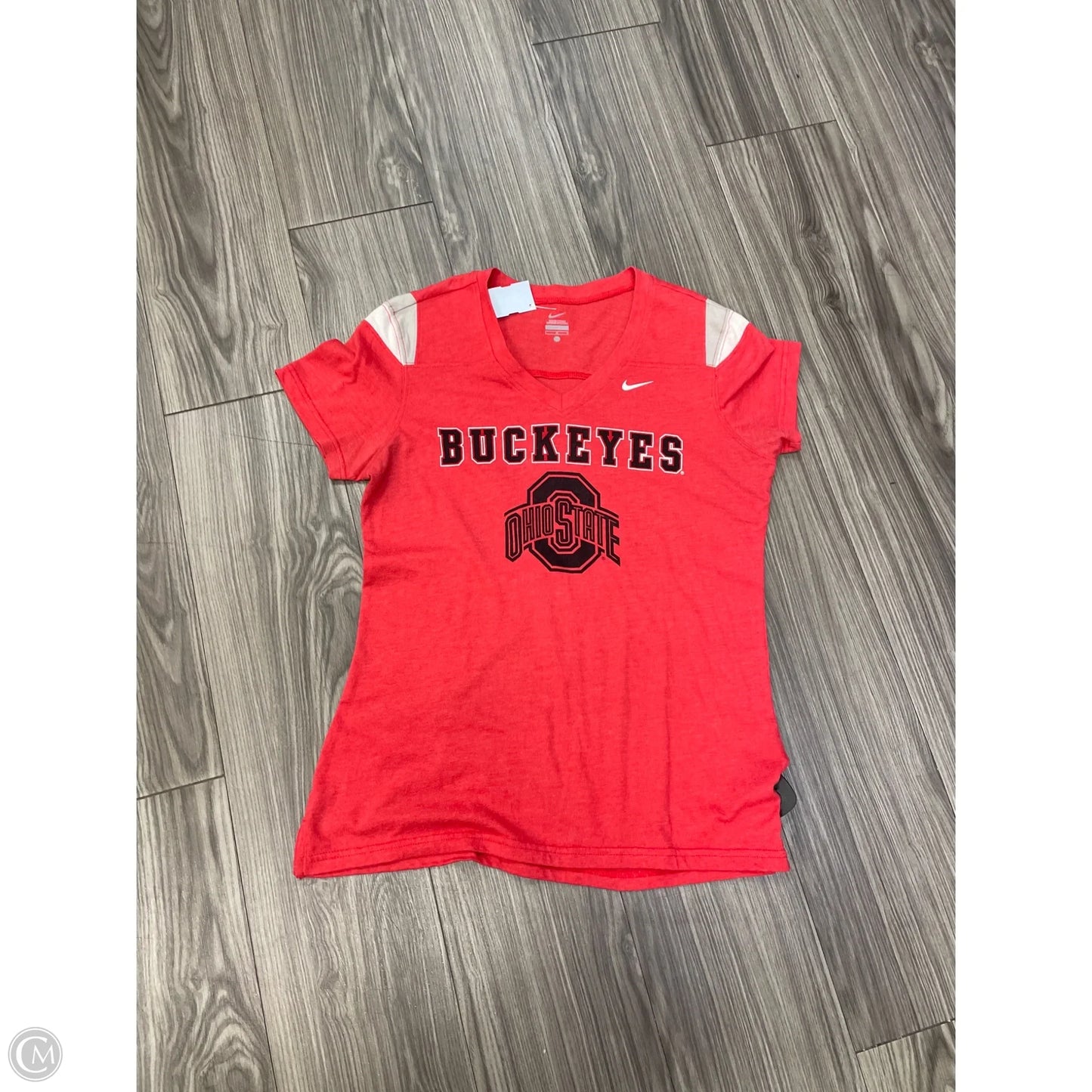 Top Short Sleeve By Nike In Red, Size: L