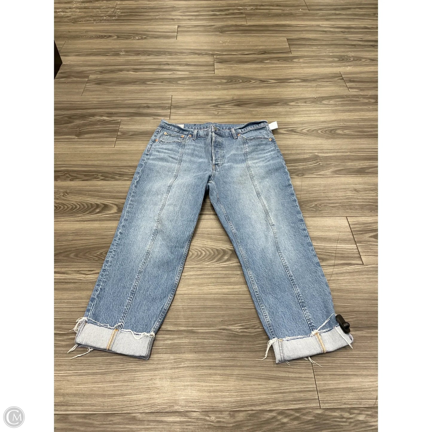 Jeans Wide Leg By Gap In Blue, Size: 16