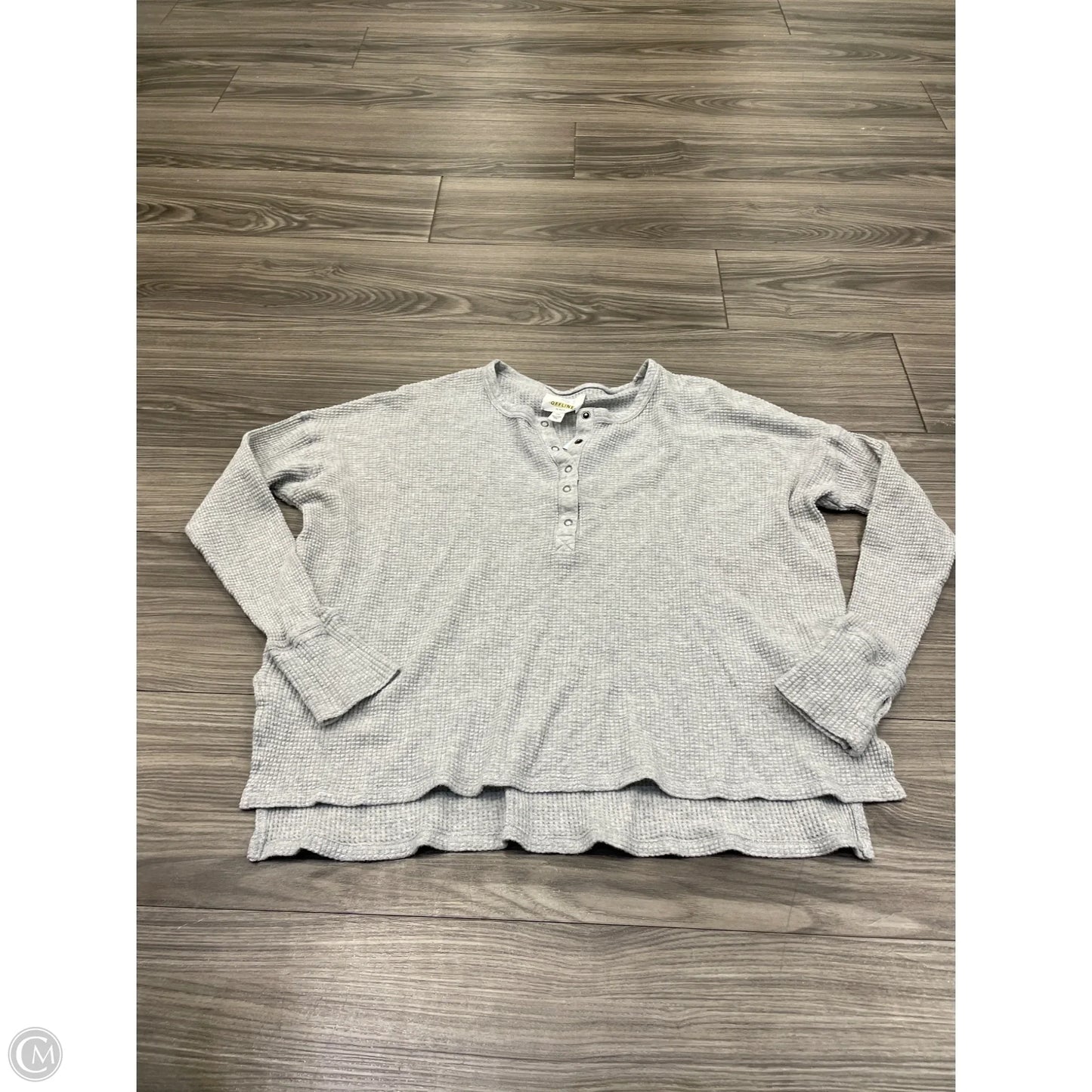 Top Long Sleeve By Aerie In Grey, Size: S