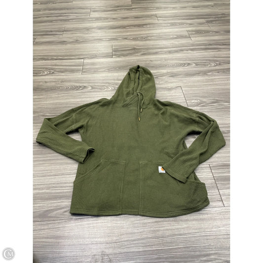 Sweatshirt Hoodie By Carhartt In Green, Size: M