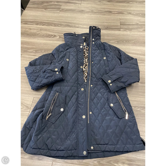 Coat Designer By Michael Kors In Blue, Size: 1x