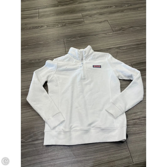 Sweatshirt Collar By Vineyard Vines In White, Size: Xxs