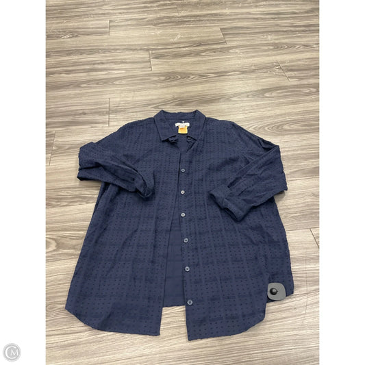 Top Long Sleeve By Cj Banks In Polkadot Pattern, Size: 1x