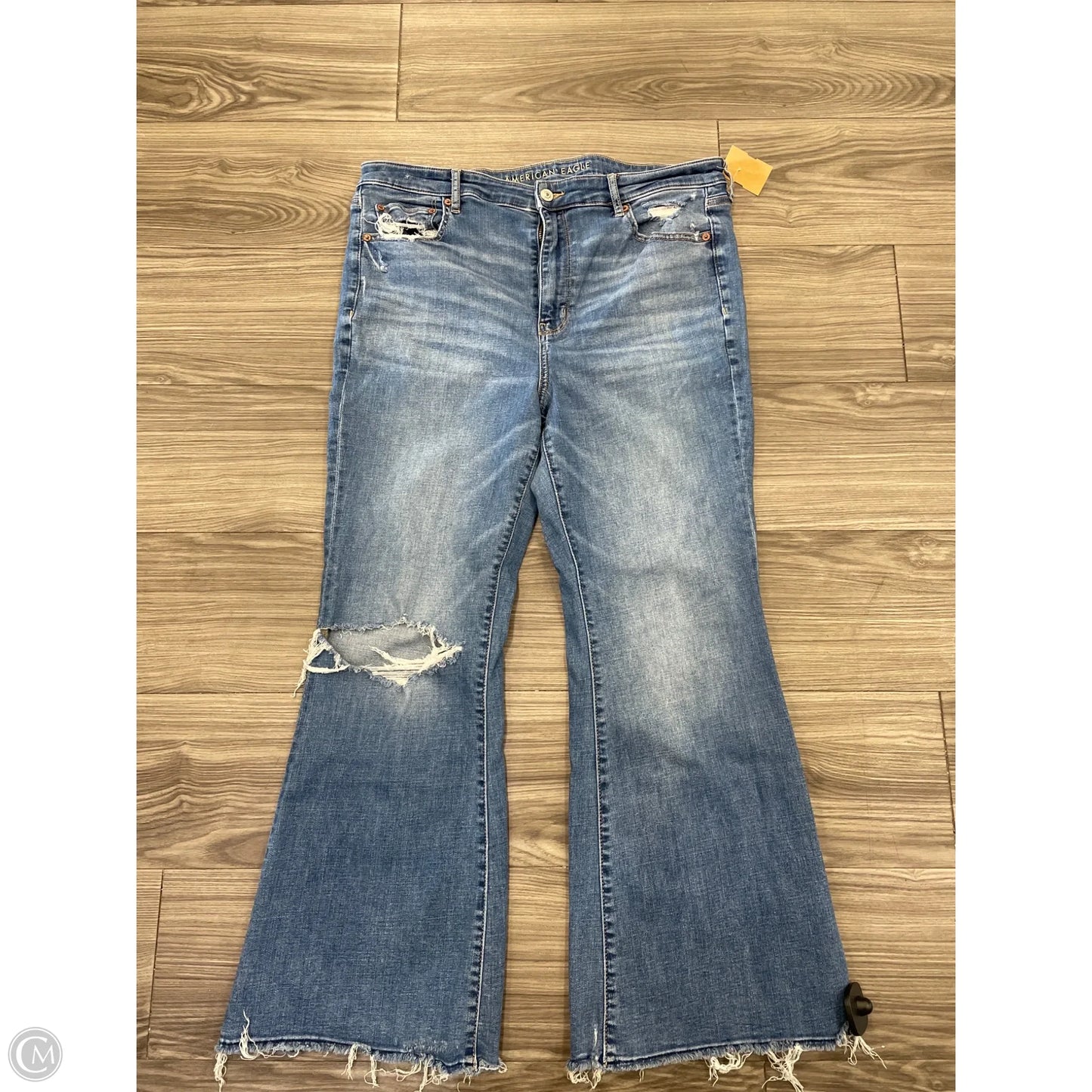 Jeans Boot Cut By American Eagle In Blue, Size: 16