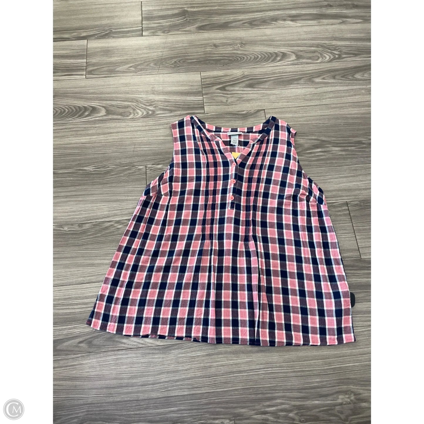 Tank Top By Catherines In Plaid Pattern, Size: 3x