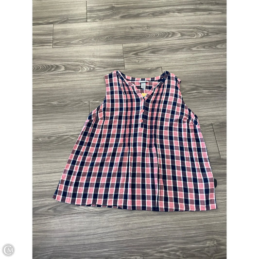 Tank Top By Catherines In Plaid Pattern, Size: 3x