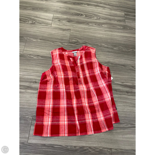 Tank Top By Catherines In Red, Size: 3x