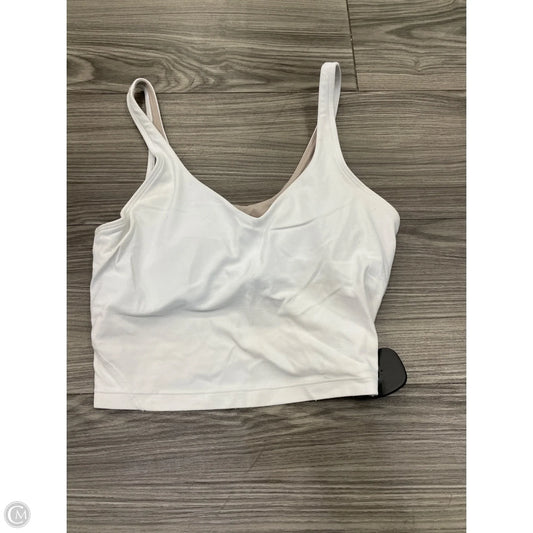 Athletic Tank Top By Lululemon In White, Size: 6