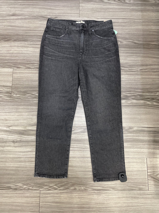 Black Jeans Straight Madewell, Size 8