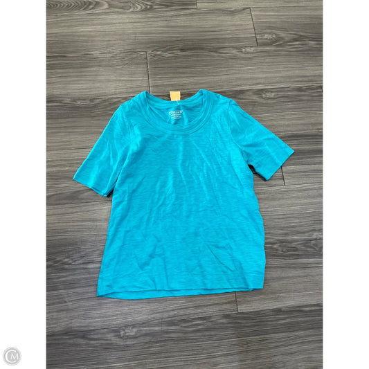 Top Short Sleeve By Chicos In Blue, Size: M