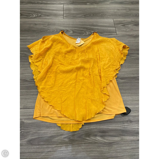 Top Short Sleeve By Naif In Yellow, Size: S