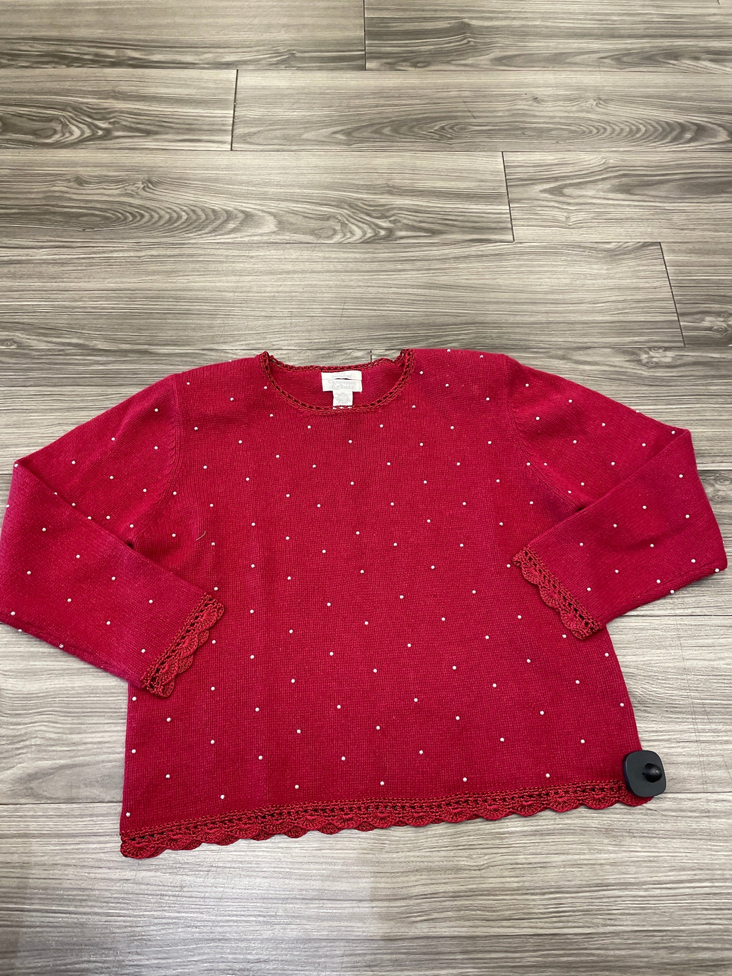 Red Sweater Christopher And Banks, Size M