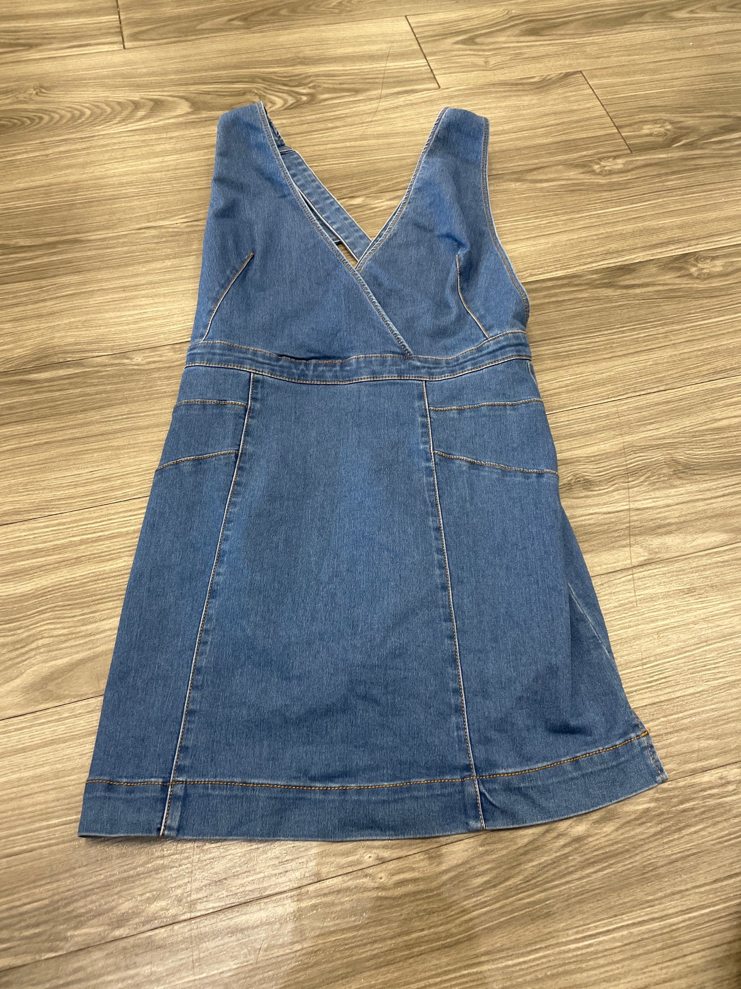 Blue Dress Casual Midi Free People, Size 0