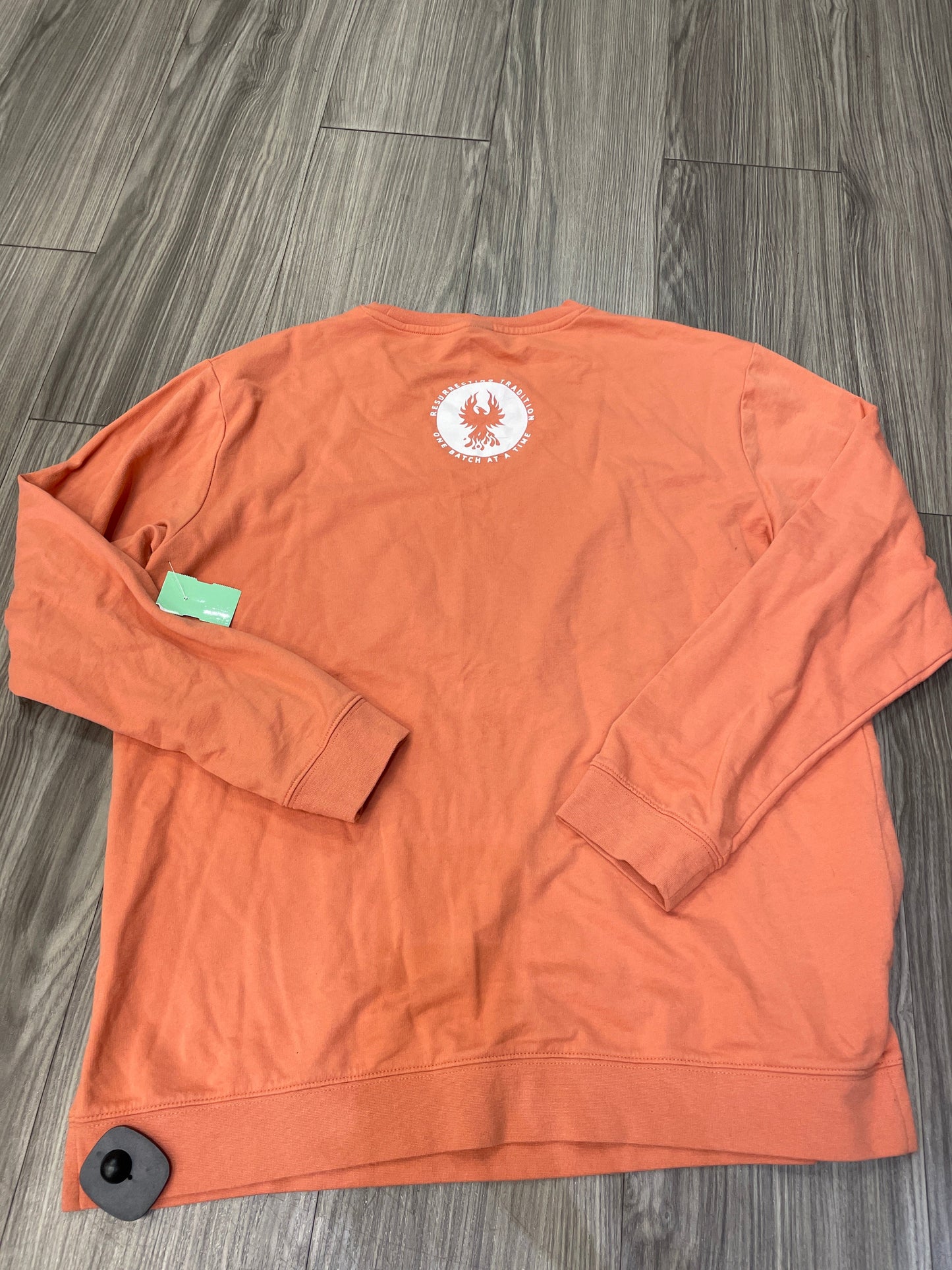 Orange Top Long Sleeve Clothes Mentor, Size L