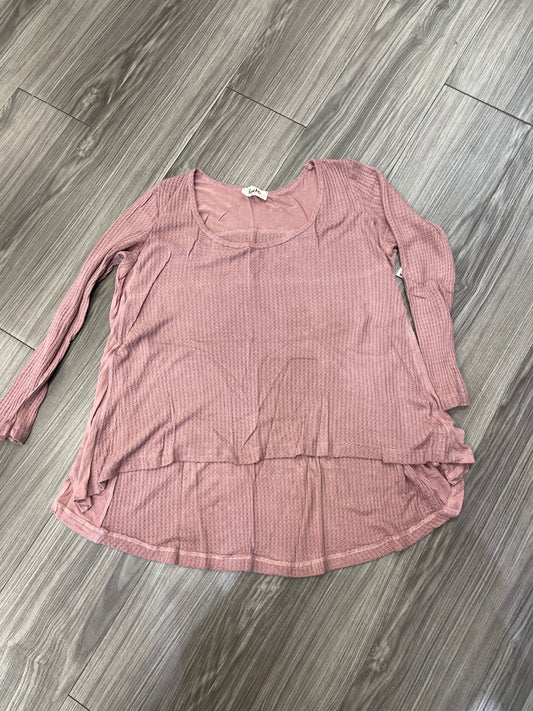 Top Long Sleeve By Clothes Mentor In Pink, Size: M