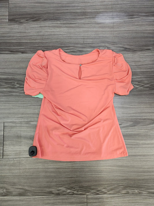 Top Short Sleeve By Calvin Klein In Pink, Size: M