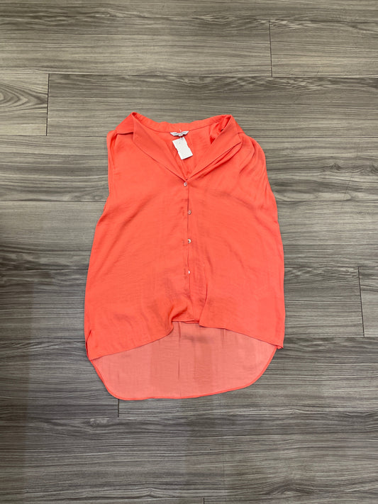 Top Sleeveless By Naked Zebra In Orange, Size: M