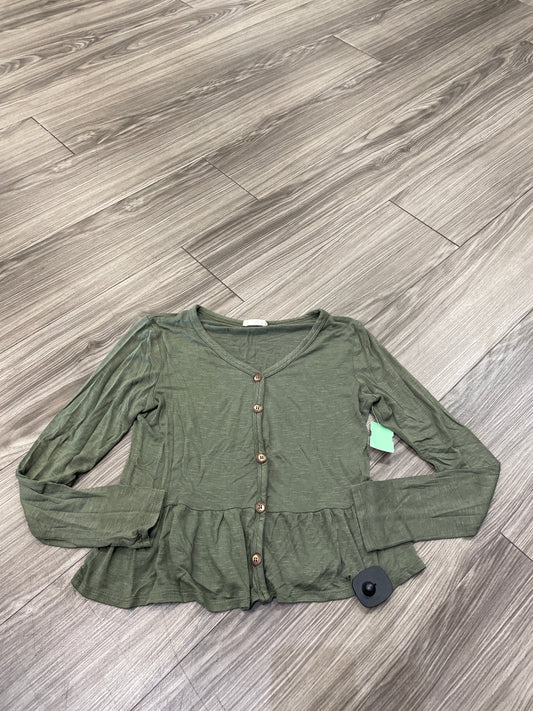 Top Long Sleeve By Clothes Mentor In Green, Size: M