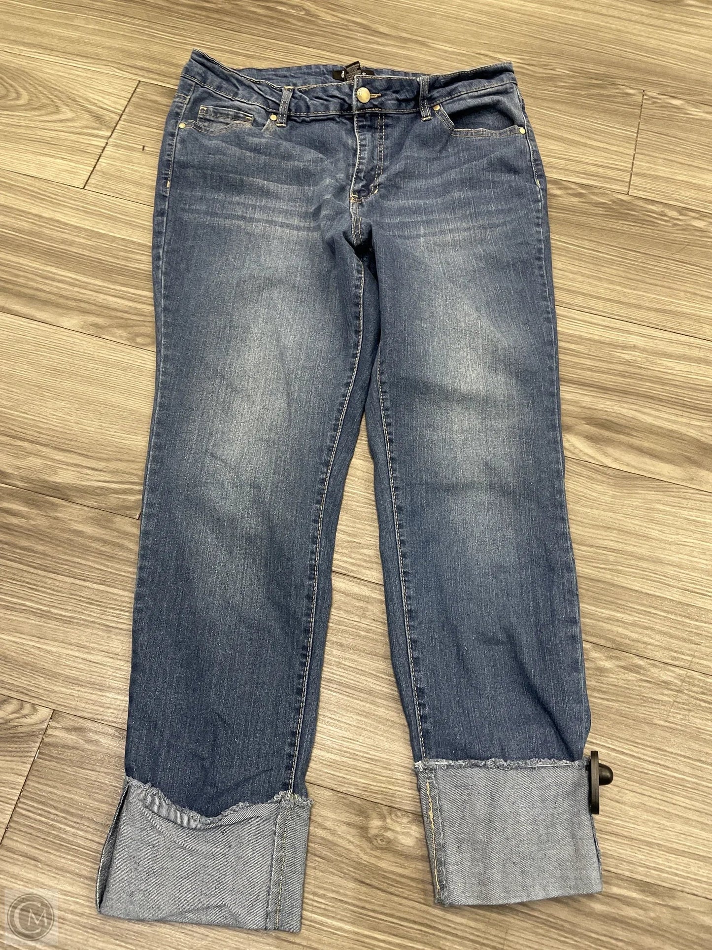 Jeans Straight By D Jeans In Blue, Size: 12