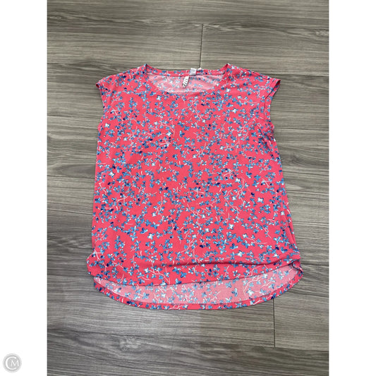 Top Short Sleeve By Elle In Pink, Size: M