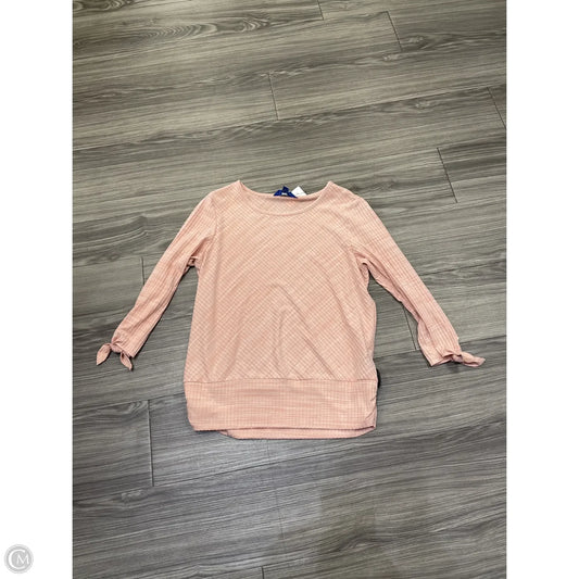 Top 3/4 Sleeve By Apt 9 In Pink, Size: M