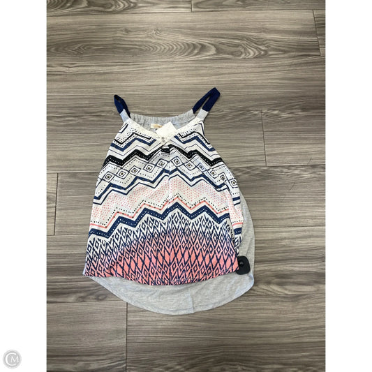 Tank Top By Rewind In Blue & Pink, Size: S