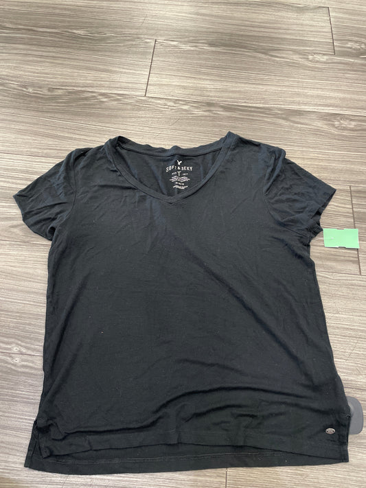 Top Short Sleeve By American Eagle In Black, Size: M