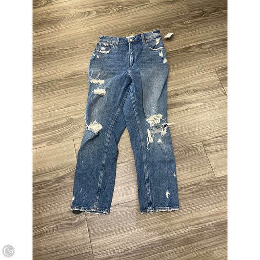 Jeans Straight By Abercrombie And Fitch In Blue, Size: 8
