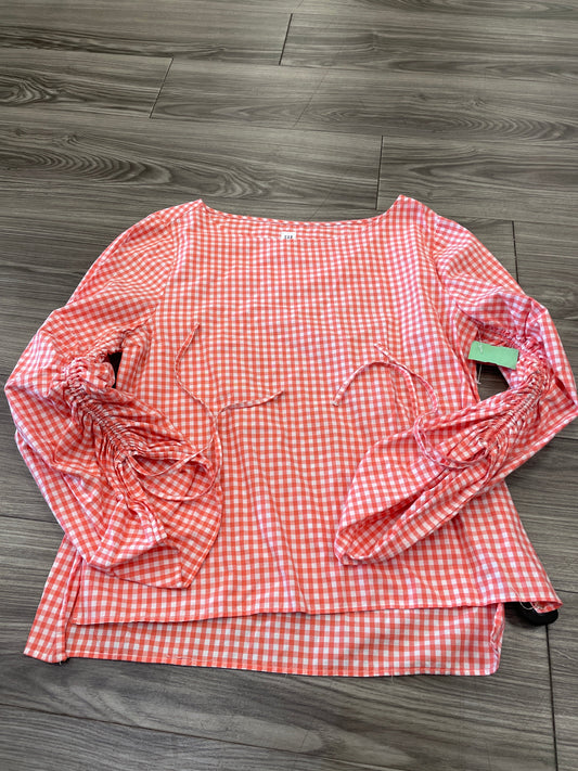 Top Long Sleeve By Gap In Peach, Size: L