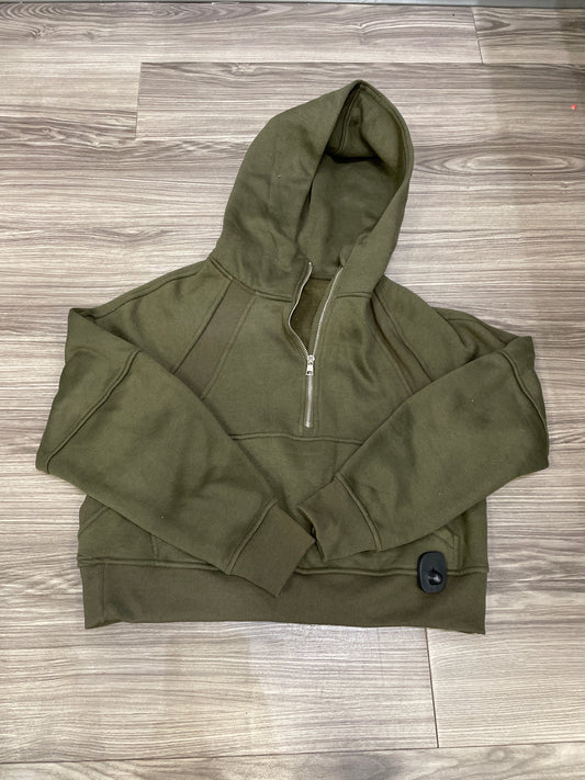 Sweatshirt Hoodie By Clothes Mentor In Green, Size: L