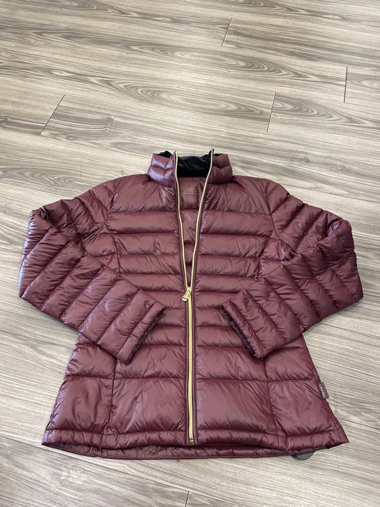 Jacket Puffer & Quilted By Calvin Klein In Red, Size: S