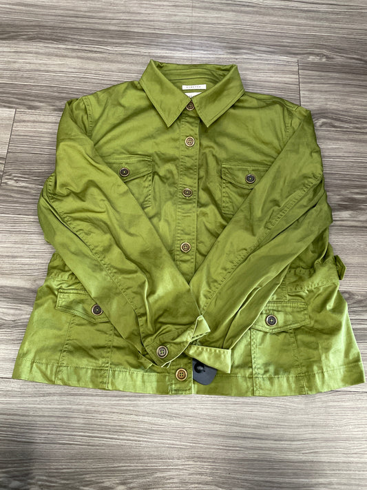 Jacket Shirt By Jones New York In Green, Size: 2x