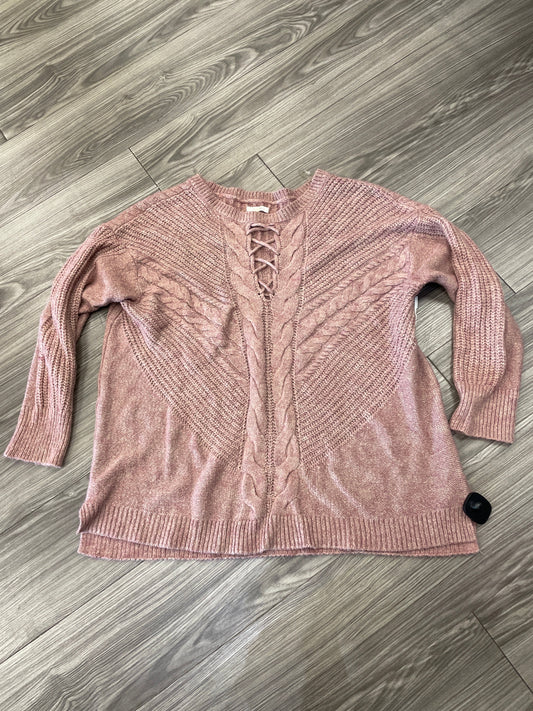 Sweater By Maurices In Pink, Size: 1x