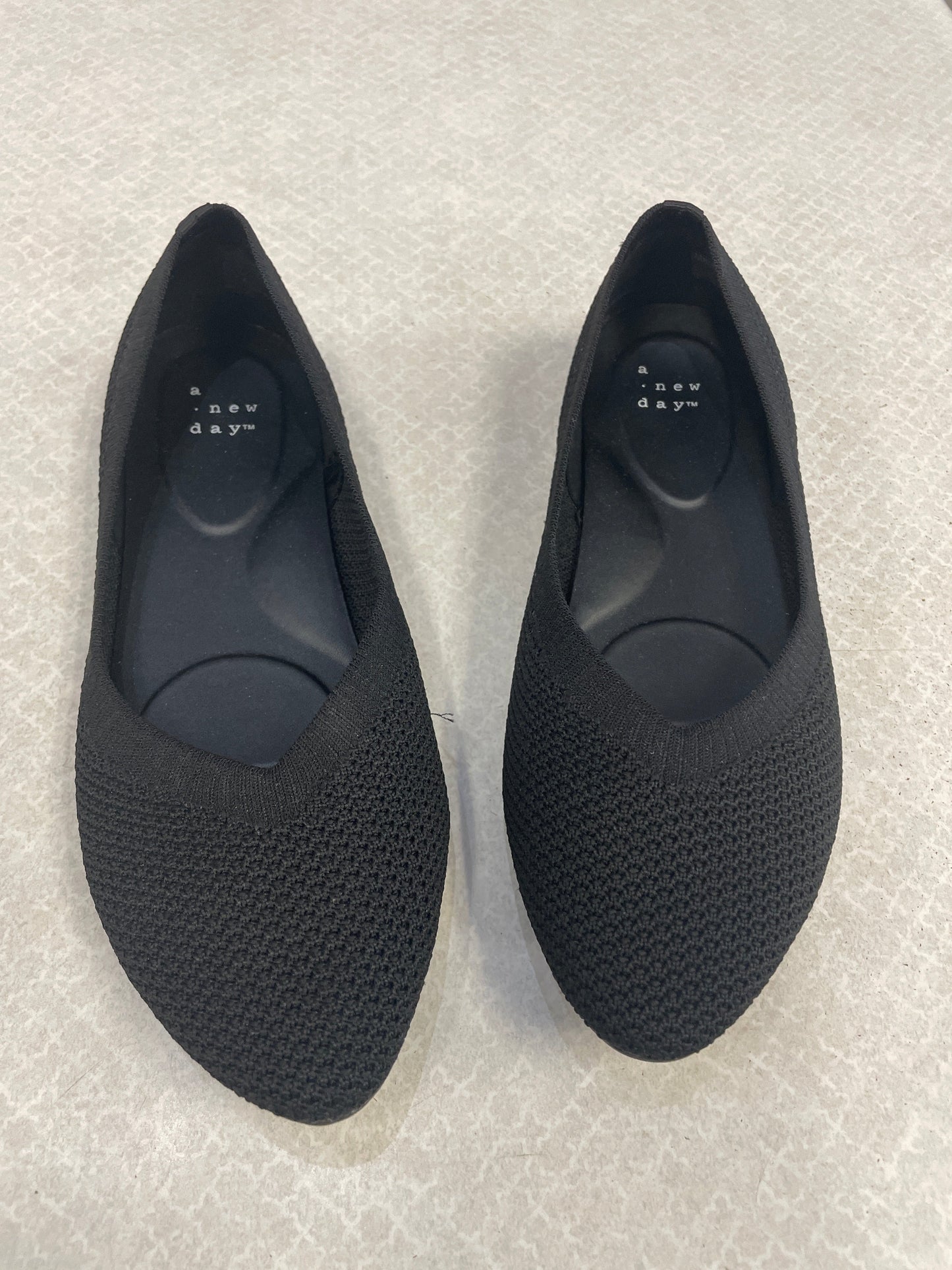 Shoes Flats By A New Day In Black, Size: 6