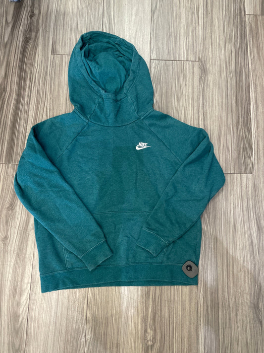 Sweatshirt Hoodie By Nike Apparel In Green, Size: M