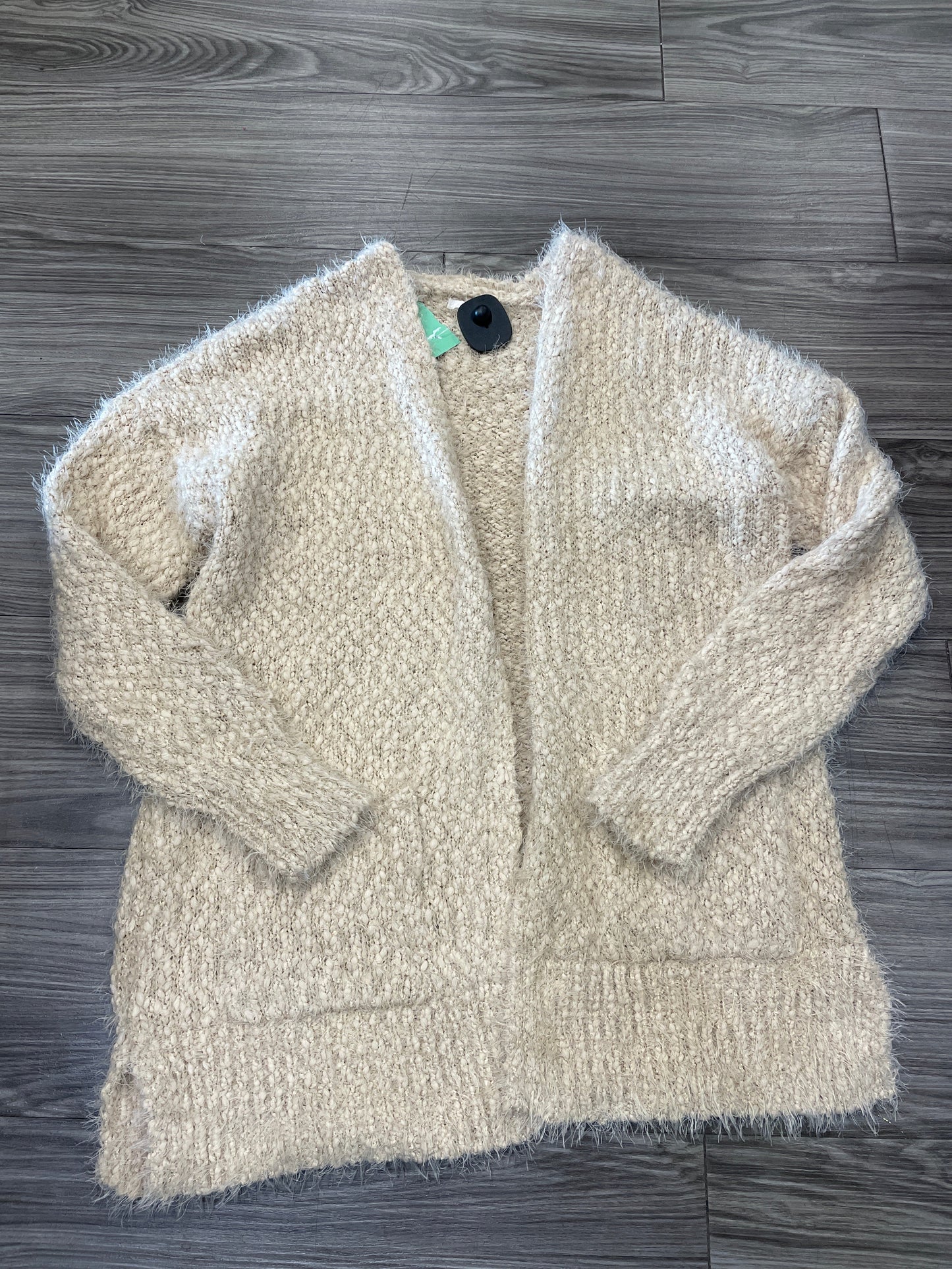 Sweater Cardigan By Maurices In Tan, Size: L