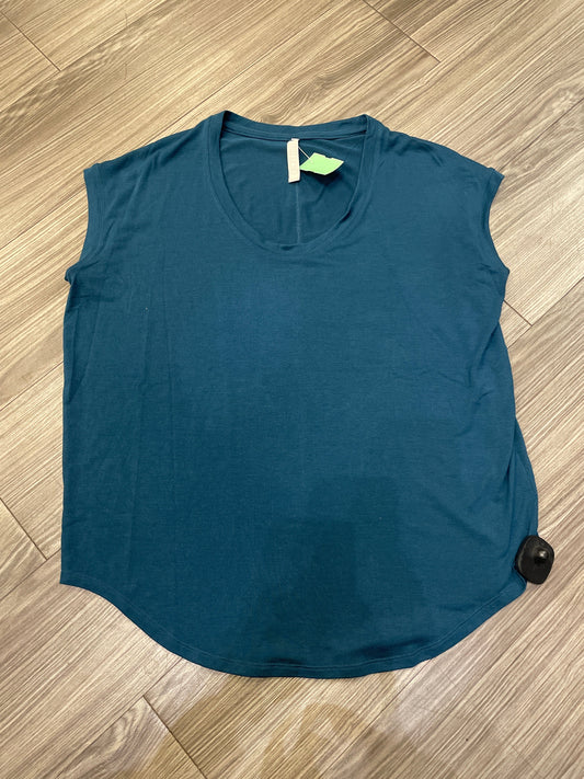 Top Short Sleeve By Athleta In Blue, Size: M