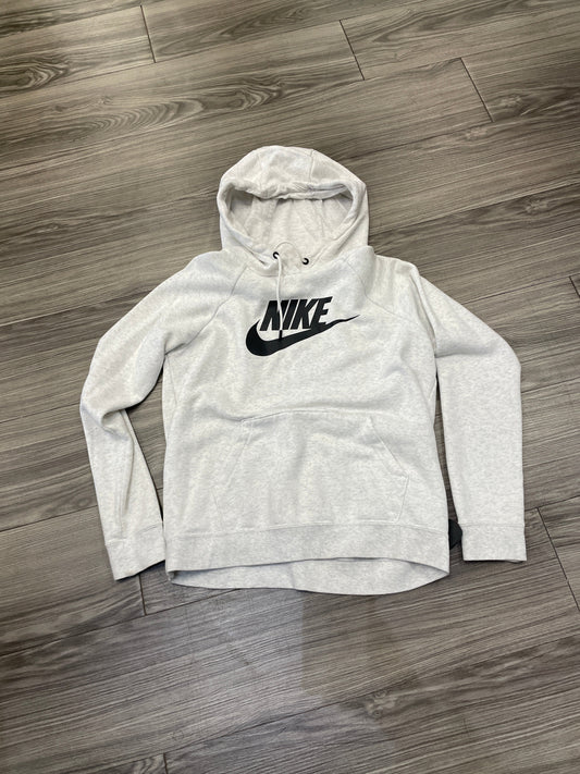 Sweatshirt Hoodie By Nike Apparel In Grey, Size: S